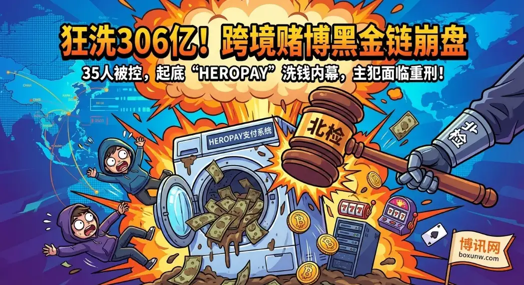 狂洗306亿！起底“HEROPAY洗钱案”跨境博彩黑金链，35人被控，细节惊人！